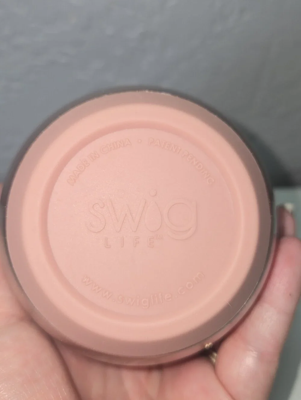 Swig Life Metallic Rose Gold 12oz Insulated Wine Tumbler